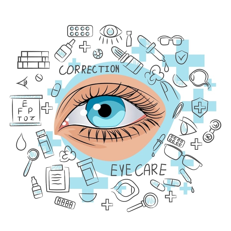 Detailed Eye Surrounded By Vario